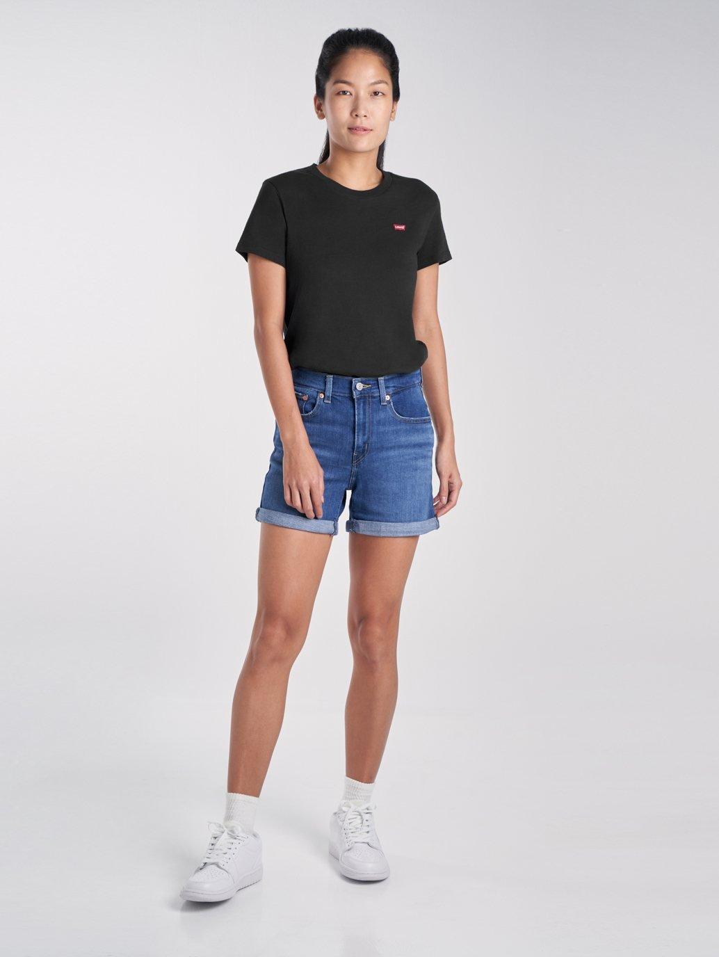 levis malaysia womens boy shorts 395710003 10 Model Front